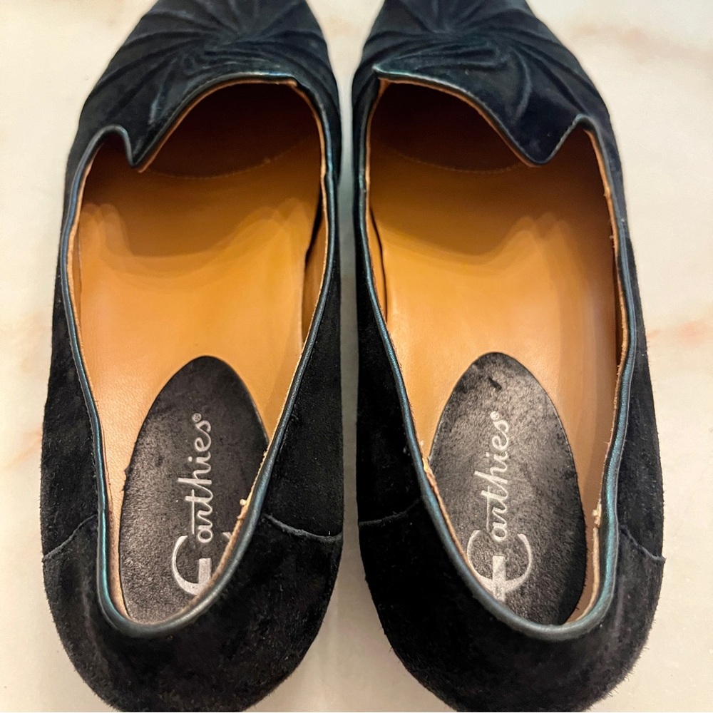 Earthies Zuma Suede Smoking Slippers Loafers Moccasin in Black Sz 10 - Picture 9 of 15